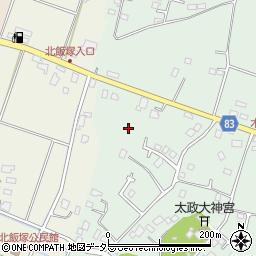 千葉県大網白里市木崎周辺の地図
