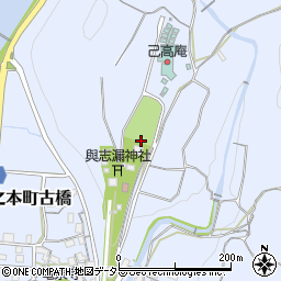 鶏足寺（己高閣収蔵）周辺の地図
