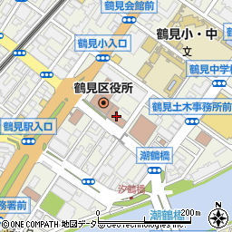 横浜市消防局鶴見消防署周辺の地図
