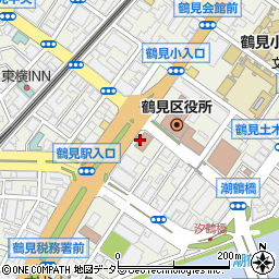 鶴見警察署周辺の地図