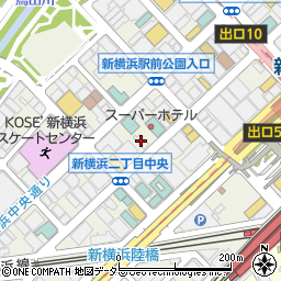 タイムズ新横浜第１０駐車場周辺の地図