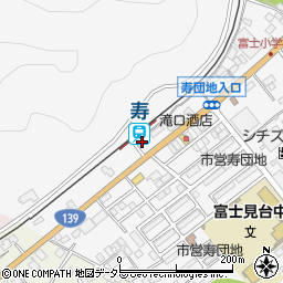 たんぽぽ富士吉田周辺の地図