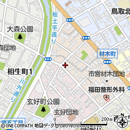 鳥取県鳥取市材木町271周辺の地図