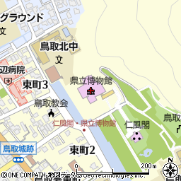 鳥取県立博物館周辺の地図