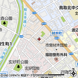鳥取県鳥取市材木町280周辺の地図