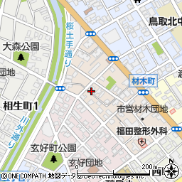 鳥取県鳥取市材木町274周辺の地図