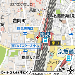鶴見警察署鶴見駅西口交番周辺の地図