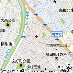 鳥取県鳥取市材木町275周辺の地図
