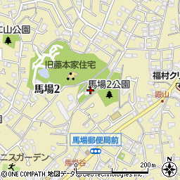 神奈川県横浜市鶴見区馬場周辺の地図