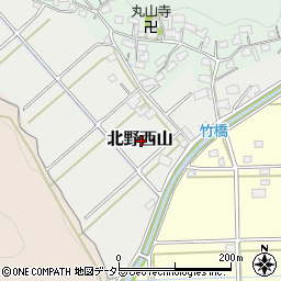 岐阜県岐阜市北野西山周辺の地図