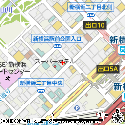 すき家新横浜店周辺の地図