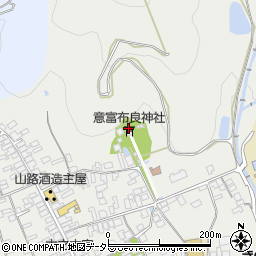 意富布良神社周辺の地図