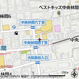 タイムズウエルシア・がってん寿司中央林間駐車場周辺の地図