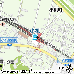 神奈川県横浜市港北区周辺の地図