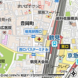西友鶴見店周辺の地図