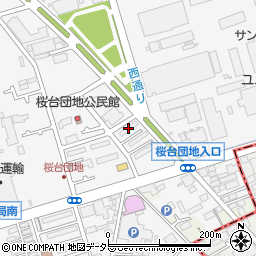 コーポ桜台４号棟周辺の地図
