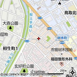 鳥取県鳥取市材木町352周辺の地図