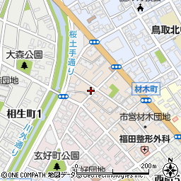 鳥取県鳥取市材木町352周辺の地図