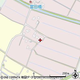 千葉県大網白里市富田124周辺の地図