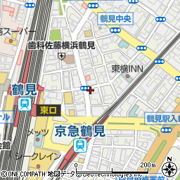 ローソンＬＴＦ鶴見駅前店周辺の地図