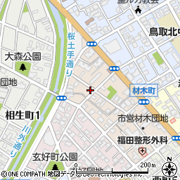 鳥取県鳥取市材木町351周辺の地図