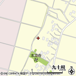 千葉県大網白里市九十根周辺の地図
