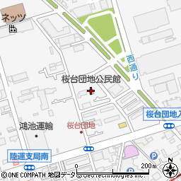 桜台団地公民館周辺の地図