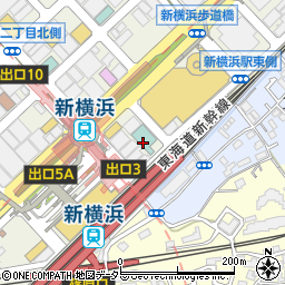 新横浜グレイスホテル周辺の地図