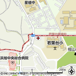 横浜市役所　交通局自動車本部若葉台営業所周辺の地図