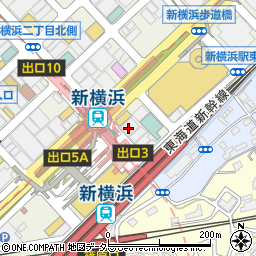 横浜銀行新横浜支店 ＡＴＭ周辺の地図