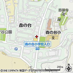 神奈川県横浜市緑区森の台7周辺の地図