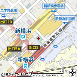 新横浜グレイスホテル周辺の地図