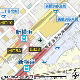 新横浜グレイスホテル周辺の地図