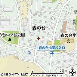 神奈川県横浜市緑区森の台23周辺の地図