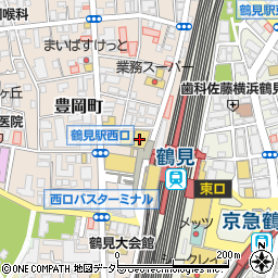 松屋鶴見店周辺の地図