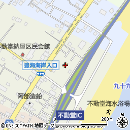 ファミリーマート九十九里不動堂店周辺の地図