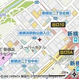 新横浜ＵＵビル周辺の地図