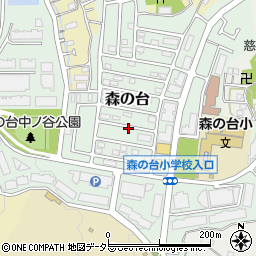 神奈川県横浜市緑区森の台周辺の地図