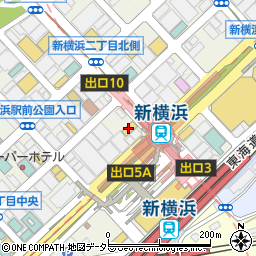 オリックスレンタカー新横浜駅前店周辺の地図