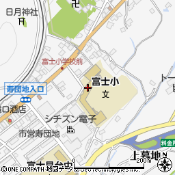 富士吉田市立富士小学校周辺の地図