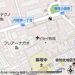 神奈川県厚木市上依知1301-1周辺の地図