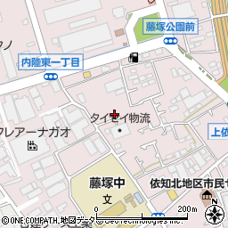 神奈川県厚木市上依知1300-17周辺の地図