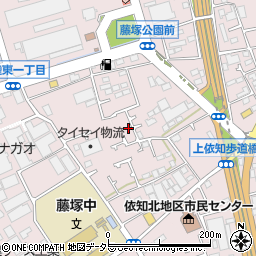 神奈川県厚木市上依知1307-8周辺の地図