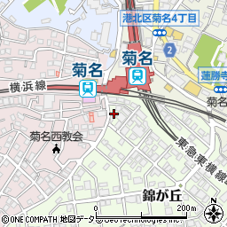 ＣＧ中萬学院高校受験スクール　菊名スクール周辺の地図