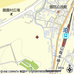 鳥取県東伯郡湯梨浜町園周辺の地図