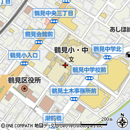 横浜市立鶴見小学校周辺の地図