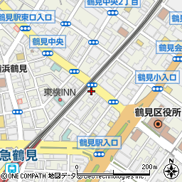 ニッポンレンタカー鶴見駅前営業所周辺の地図