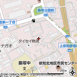 神奈川県厚木市上依知1307-5周辺の地図