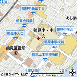 横浜市立鶴見小学校周辺の地図