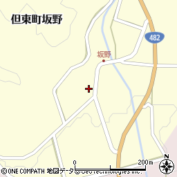 兵庫県豊岡市但東町坂野154周辺の地図